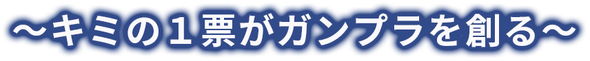 ～キミの１票がガンプラを創る～